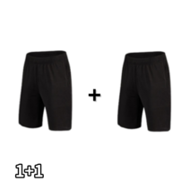 1+1 남자 트레이닝 반바지 팬츠 남성 운동복 런닝복 헬스복 블랙 M~3XL