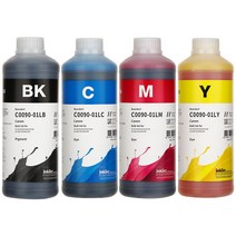 잉크테크 캐논 GI-90 GI-990 G1910 G2910 G3910 G4910 G5090 G6090 G7090 호환 무한 리필 잉크, 4색, 1세트, 1000ml