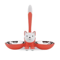 ALESSI 고양이 개 사료 그릇 도그 볼, 캣볼-바이브런트 레드