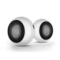 미니스피커 3.5mm 잭 AUX 미니 버거 열 스피커 유선 사운드 박스 Loundspeaker 스테레오 슈퍼베이스 하이파, 03 White