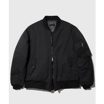 JEMUT 317 카디 오버핏 MA-1 자켓 블랙 YHJK2319 Cardi Overfit Ma-1 Jacket Black YE