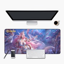 뉴타임즈 마우스 장패드 리그오브레전드 롤 LOL, 나미 + 800x300mm + 5mm