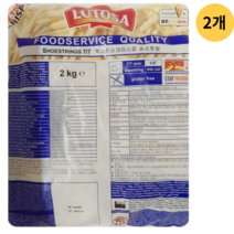 루토사 크리스피 슈스트링 감자튀김 2kg 2개