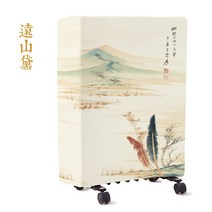 전기난로 석유난로 전기온풍기 MELING가정용 탁상 히터 따뜻한바람 보호커버 참신한 덮개천 먼지방지 세트, C01-스펙 1, T23-먼산검푸름(빅사이즈)