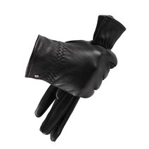 남성용 염소가죽 기모 터치 워터프루프 가죽 장갑