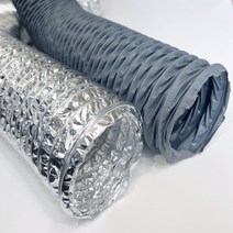 후렉시블 자바라호스 플렉시블 50~700mm 덕트자재 알루미늄 타포린 천닥트 닥트모음, 알루미늄 후렉시블 닥트호스, 알루미늄닥트 (내경 50mm) 10m