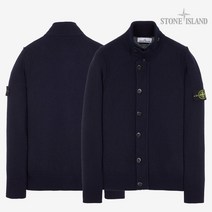 스톤아일랜드 23FW LAMBSWOOL 스토킹 스티치 집업 가디건 NB