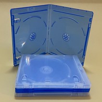 블루레이 DVD케이스 CD 씨디 보관함 반투명 케이스, 화이트더블