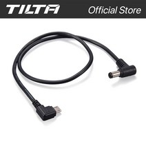TILTA WLC-T04-PC-DCM21 마이크로 USB DC 모터 전원 케이블 90 도 2.1mm, 01 WLC-T04-PC-DCM21