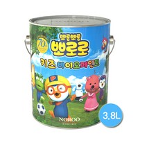 노루페인트 뽀로로 키즈 바이오 페인트 3.8L 반광, 에디 아이보리 화이트