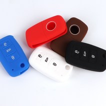 UNCLE2)폭스바겐 아테온 골프 5 6 7세대 티구안 CC 실리콘 키케이스 키커버 키지갑 키링 악세사리, BE.VW-A-블랙