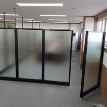 퍼니스원 60t불투명 강화유리파티션 높이2000, 불투명 w 1000