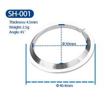 자전거튜닝 부품 악세사리 자전거 헤드셋 1-1/8 "~ 1-1/2" MTB/로드 스티어링 칼럼 41.8mm 스트, 06 SH-001