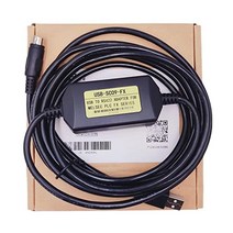 LITKEQ USBSC09FX USB 프로그래밍 케이블 미쓰비시 MELSEC to RS422 어댑터 PLC FX3U FX 시리즈 FX2NFX1N1SFX3U3GA용