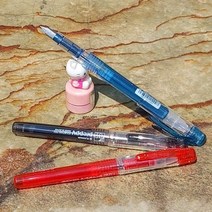 일본산 PLATINUM 만년필 New preppy 0.2mm EF촉, 블랙