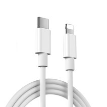 비켄 USB-C 투 라이트닝 퀵 차지 충전 케이블 2m, 1개, White