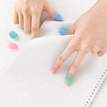 일본 사무용 골무 손가락 실리콘 엄지 검지 고무 3P 서류 바느질 독서 다목적, M-3개입 (322795)