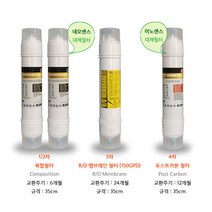 코웨이 정수기필터 호환 chp06el 복합4개 1년세트 ro150, 4개