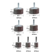 연마재 1Pcs P80 블라인드 Daibing 임펠러 그라인딩 사포 플랩 휠 헤드 로타리 미니 드릴 폴리쉬 도구 용 6mm 생크 맨드릴, [07] P80 80x6mm