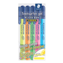 스테들러 고체형 형광펜 5색, 혼합 색상, 16세트