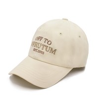 HW-BC144 New Font Off To VERUTUM Ball Cap│Cream