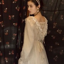 복고풍 레이스 개화기의상 원피스 경성 중세 졸업사진 컨셉 의상