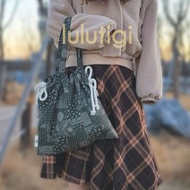 [자체제작] 들기편한 순면 복조리형 에코백