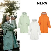 네파 _NC송파점 공용 !장마대비 필수품! 봉제 바늘 사이로 물이 스며들지 않도록 봉제선에 심실링 테이프 처리 방수 소재를 사용한 스타일리시한 레인 코트 7JG0561 SPJK, 110, 세이지그린(K53)
