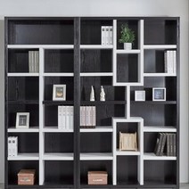 서랍책장 벽책장 거실책꽂이 엘리사 6단 2000 책꽂이 수납함 서재장 오픈, 아카시아