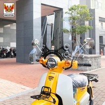 21-23 혼다 슈퍼커브110 이소타 숏 윈드 스크린 40cm WA-001, 롱(60cm), 1개