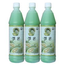 청솔 멜론 음료베이스 835ml / 과일원액, 3개