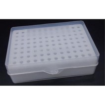 과학 실험 마이크로 피펫 팁랙 96홀 보관 상자 과학교구 준비물 재료 학교