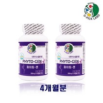 대두이소플라본 비배당체25mg함유 파이토젠 여성 호르면 갱년기 음식 영양제 연어콜라겐 당귀분말 세이지잎 붉은 토끼풀 파이토케미컬 식약처 기능성 인정 보충제, 2개, 1통