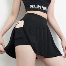 여자 여성 여름용 테니스 스커트 치마 세트 테니스복 골프복 배트민턴복 탁구복 38