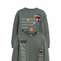 NBA KIDS NBA 팀로고 3D캐릭터 맨투맨 K221TS040P 56 UUU7