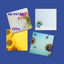 예닮 정사각형 메모지 16종 떡메 떡메모지 다쿠용품 캐릭터 귀여운 칼라 무지 메모지 메모장 메모패드 감성 예쁜 메모지 도안 인쇄 스티커 떡메모지제작 2권, 몬스테라
