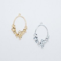동대문153[DM-0045]동대문 도매 악세사리 재료 부자재 꽃리스 펜던트