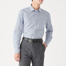 무인양품 MUJI 남성 스트레치 브로드 스트라이프 셔츠 M9AC706ZZZ
