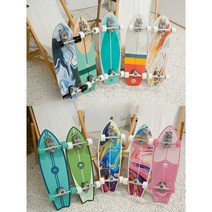 스케이트보드 서핑보드 페달프리 빅피쉬 브러쉬, 라이트그레이(B7스프링브릿지)27인치-유니콘