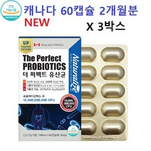 더리얼 캐나다 리얼 100억 프롤린 유산균 60캡슐 프로바이오틱스 프리바이오틱스 신바이오틱스 슈퍼 생 알약 유산균 먹이 fos 모유 유래 유산균 락토바실러스 가세리 루테리 식약처, 180캡슐