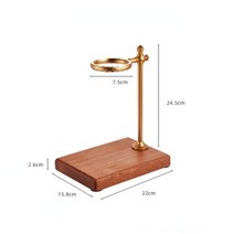 고급 나무 도저 커피 필터 홀더 도구 세트 카페 종이 필터, 낮은