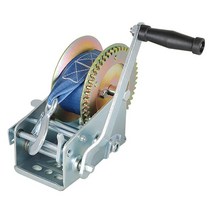 Findmall 튼튼한 핸드 윈치 1 587.6kg(3500파운드) 크랭크 스트랩 기어 10m(32피트) 수동 작동 양방향 래칫 ATV 보트 트레일러 마린161081, 3200LBS