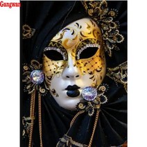 5D DIY 다이아몬드 페인팅 여자 요정 마스크 이미지 자수 전체 사각형 라운드 스톤 홈 인테리어 모자이크 아이콘, 15x20cm, square drill