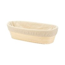 rm쇼핑 98 인치 타원형 롱 BA nnet Brot 빵 도우 프로 g Rsg 라탄 바구니 이너, Oval 9.8 inch