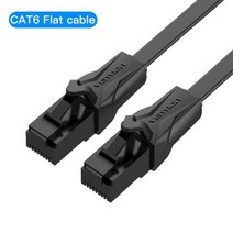 Vention-이더넷 케이블 Cat6 8 코어 Lan 케이블 UTP RJ45 네트워크 패치 PS PC 인터넷 모뎀 라우터 Cat 6, Flat Cable_1.5m