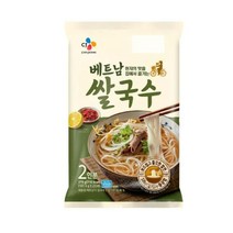 CJ더마켓 즉석식품 밀키트 간편식품 탑티어 베트남 쌀국수 밀키트 쌀국수면 숙주나물 국수 냉면 375G, 48개