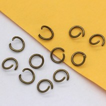 후크 봉투걸이20 그램 4/5/6/7/8mm 실버 골드 도금 스테인레스 스틸 스플릿 점프 링 오픈 커넥터 쥬얼리, 20g 0.7x5mm, 청동