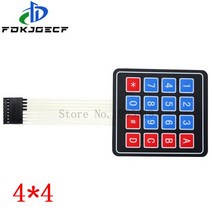 1*4 3*4 4*4 4*5 매트릭스 어레이/매트릭스 키보드 arduino용 16 키 멤브레인 스위치 키패드 1x4 3x4 4x4, 03 4x4