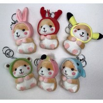 후드모자 햄스터 애착인형 키링 열쇠고리 키홀더 악세사리