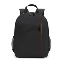 대용량 배낭 블랙 카메라 가방 방수, 오렌지 34/26/13cm